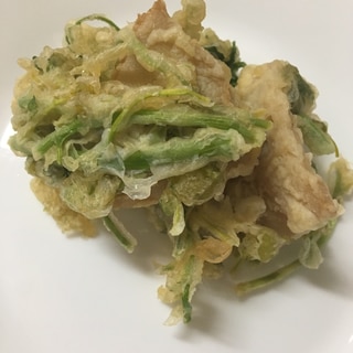 クレソンとたけのこのかき揚げ(^○^)